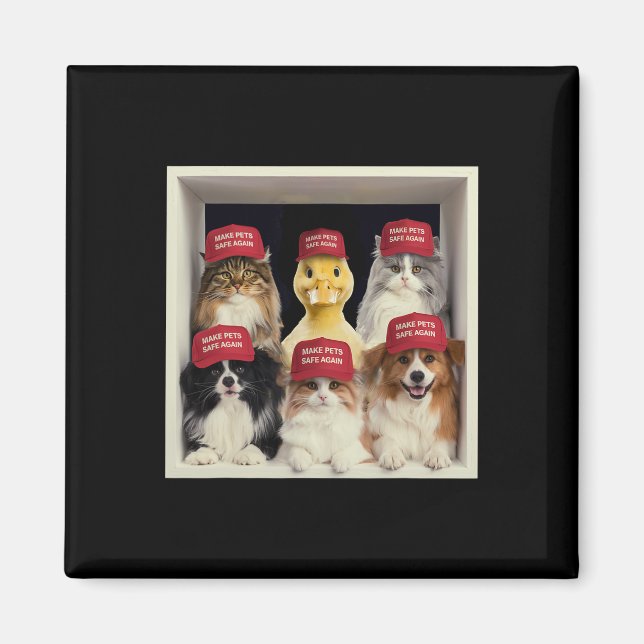 Íman Donald Trump Torna Os Animais Seguros Novamente Re (Frente)