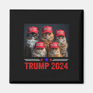 Íman Donald Trump Torna os Gatos Seguros Novamente Chap