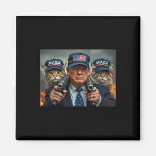 Íman Donald Trump Torna os Gatos Seguros Novamente Chap