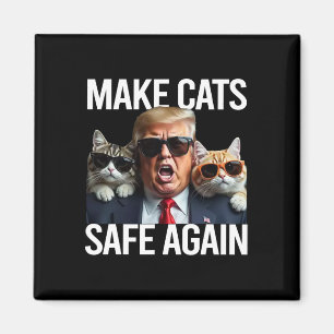 Íman Donald Trump Torna os Gatos Seguros Novamente Chap
