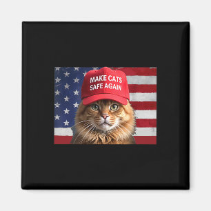 Íman Donald Trump Torna Os Gatos Seguros Novamente Red 