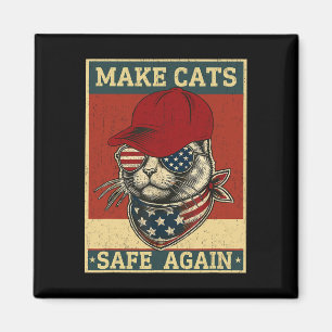 Íman Donald Trump Torna Os Gatos Seguros Novamente Red