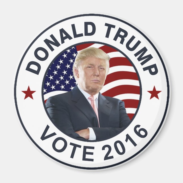 Íman Donald Trump US Flag (Frente)