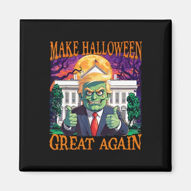Íman Donald Trump Zombie faz Excelente de Halloween nov (Frente)