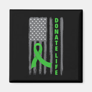 Íman Donar a Vida Patriótica Bandeira Americana Usa Kid
