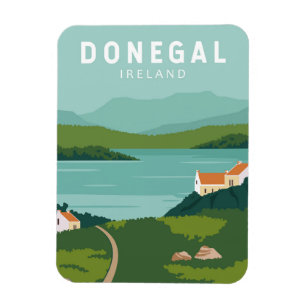 Íman Donegal Ireland Retro Viagem Art Vintage