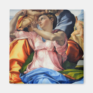 Íman Doni Tondo, Doni Madona (detalhes), Michelangelo,