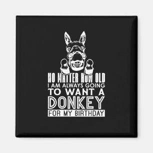 Íman Donkey Não Quão Velho Eu Sou Os Animais Donkey Atr
