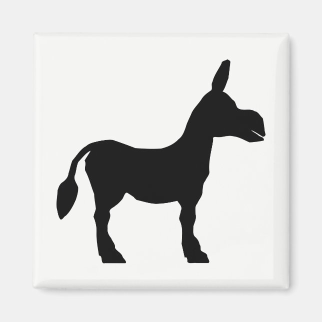 Íman Donkey Silhouette (Frente)