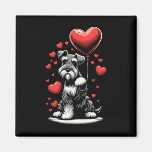 Íman Dono de Cachorro Schnauzer Dia dos Namorados Dia d