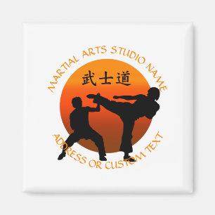Íman Dono de Estúdio de Artes Marciais Karatê Taekwondo