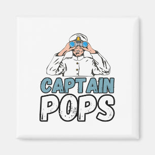Íman Dono do barco de navegação Capitão Pops Pai Pontão