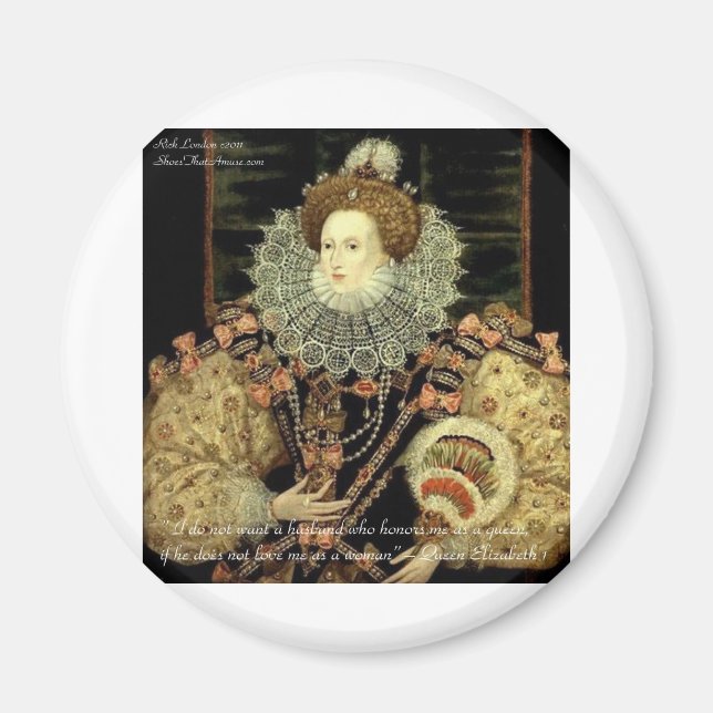 Íman Dons de amor e amor da Rainha Elizabeth 1 (Frente)