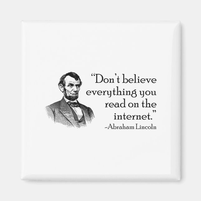 Íman Don't Believe Everything You Read On The Internet  (Frente)