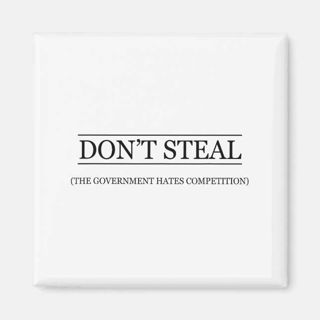 Íman Don't Steal - The Government Hates The Competition (Frente)