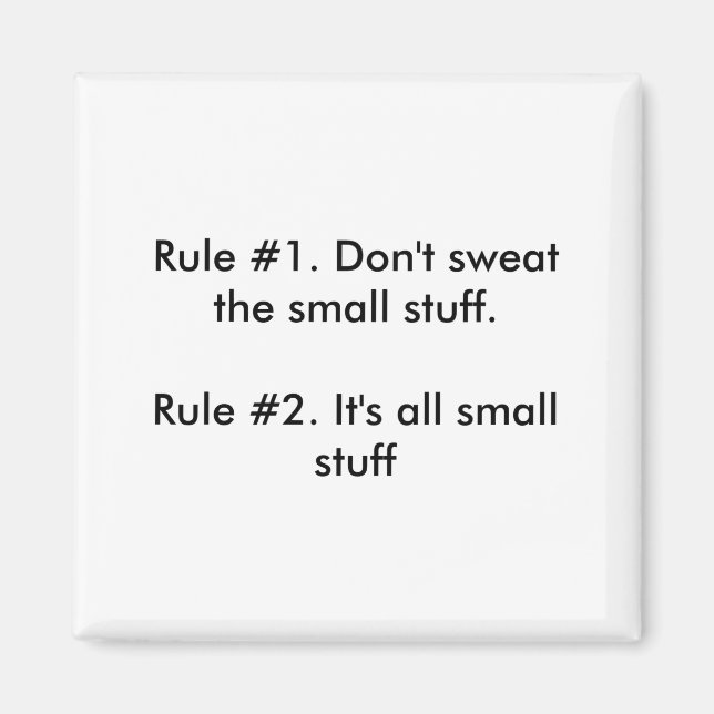 Íman Dont Sweat The Small Stuff  (Frente)