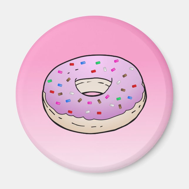 Íman Donut Rosa (Frente)