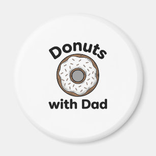 Íman Donuts Com O Papai Design De Camisa De Donut Vinta