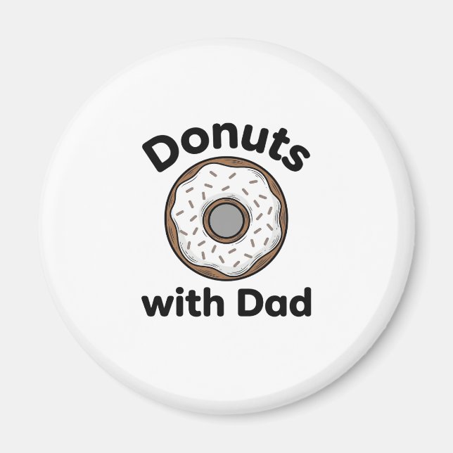 Íman Donuts Com O Papai Design De Camisa De Donut Vinta (Frente)