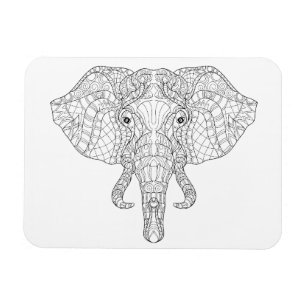 Íman Doodle 2 da cabeça do elefante