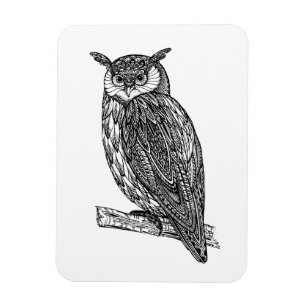 Íman Doodle animal da coruja do Totem selvagem