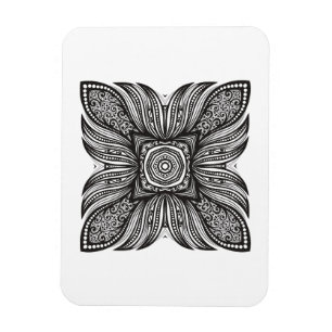 Íman Doodle bonito do quadrado da decoração