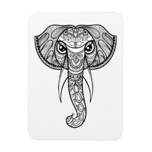 Íman Doodle da cabeça do elefante