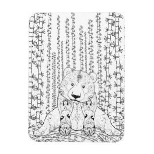 Íman Doodle de bambu da panda