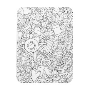 Íman Doodle do café e do chá