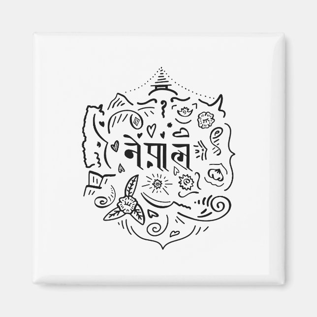 Íman Doodle do Nepal  (Frente)