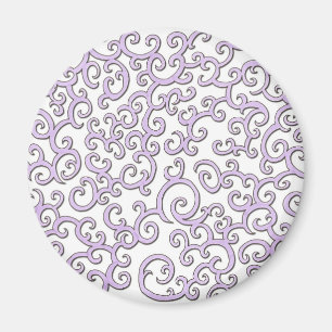 Íman Doodle roxo de Swirley
