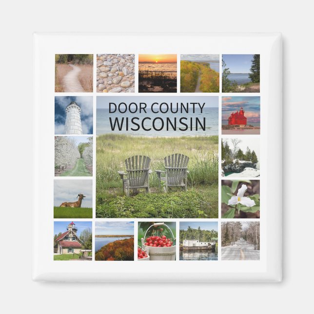 Íman Door County Wisconsin Magnet (Frente)
