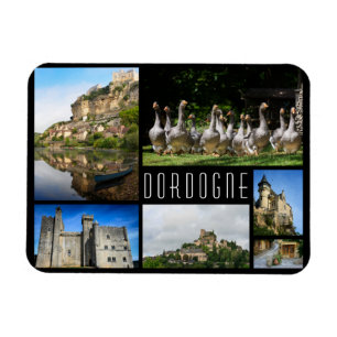 Íman Dordogne landscapes colage viagem