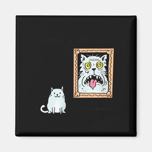 Íman Dorian Gray's Cat Teeshirt From Skunkbear  (Frente)