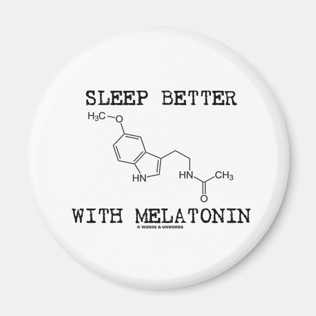 Íman Dorme Melhor Com Melatonina (Molécula Química) (Frente)