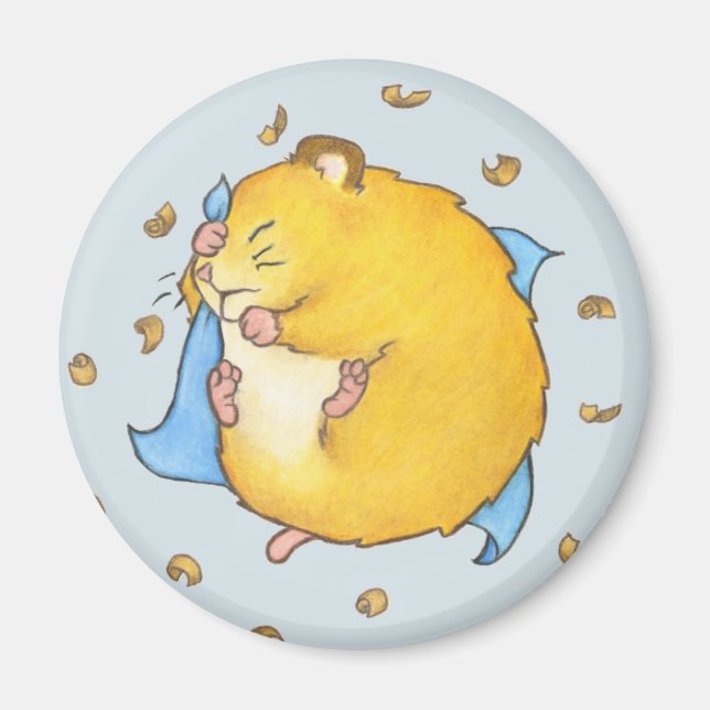Íman Dormindo Hamster Ted (Frente)