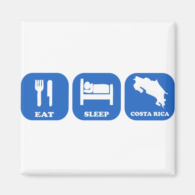 Íman Dormir na Costa Rica (Frente)