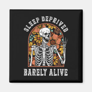Íman Dormir Privado Mal Vivo Hallowe Esqueleto Engraçad