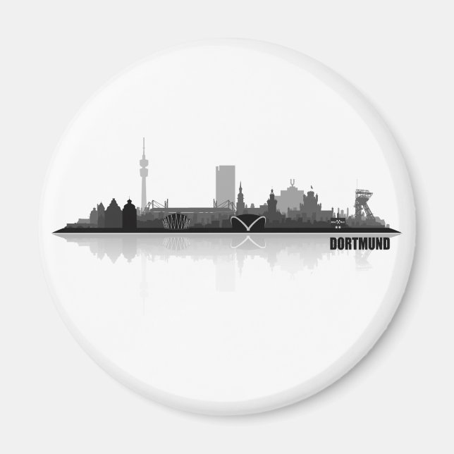Íman Dortmund City Skyline (Frente)