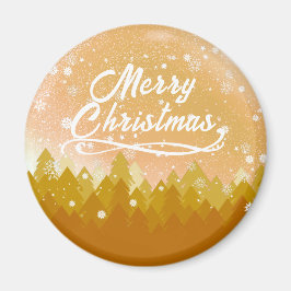 Íman Dourada Floresta Branca de Neve Pacífica Feliz Nat