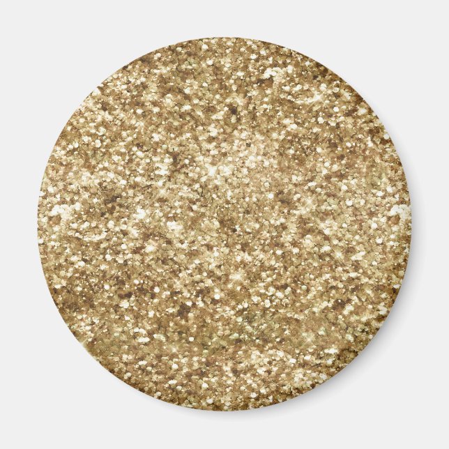 Íman Dourada Glitter Confetti (Frente)