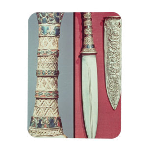 Íman Dourada punhal e bainha, tesouro de Tutankhamun, c