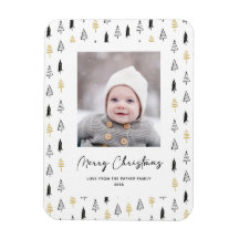 Dourado e divertido Natal minimalista da árvore do