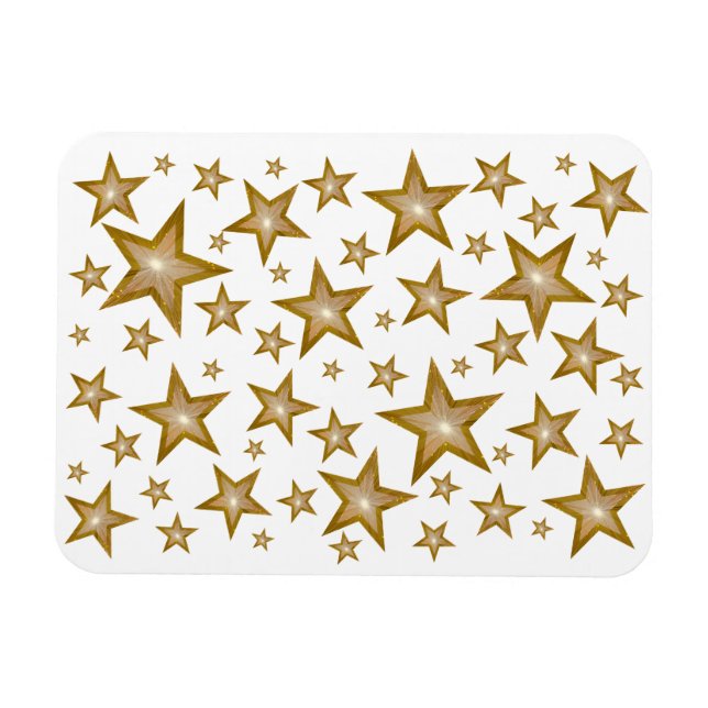 Íman "Dourado" Estrelas magnetas flexíveis (Horizontal)