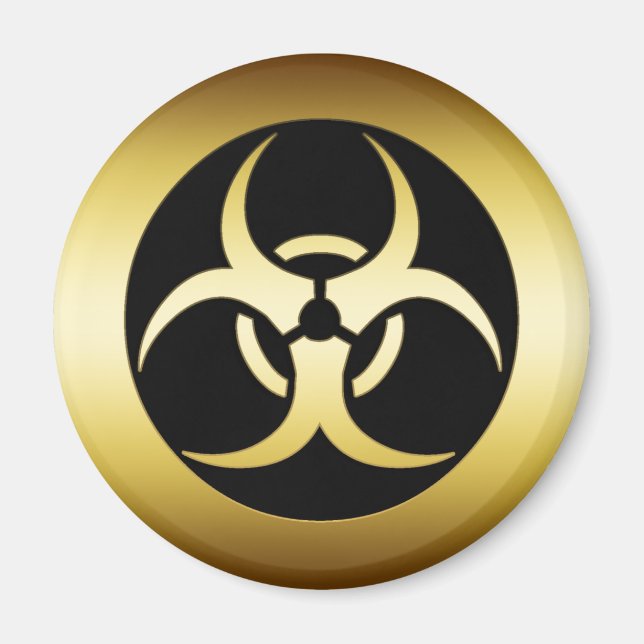 ÍMAN DOURADO SÍMBOLO BIOHARZARD (Frente)