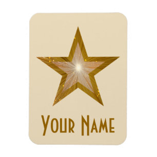 Íman "Dourado" Star 'Nome", magneta flexível