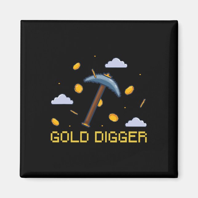 Íman Dourado tesouro caçador de Dourado diafragma Pixel (Frente)