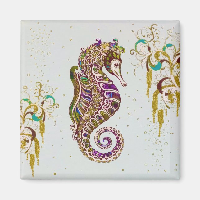 Íman Dourado Verão Arco-Arco-Arco-Marinho Glitter (Frente)