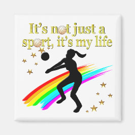 ÍMAN DOURADO VOLLEYBALL É O MEU DESIGN DE VIDA