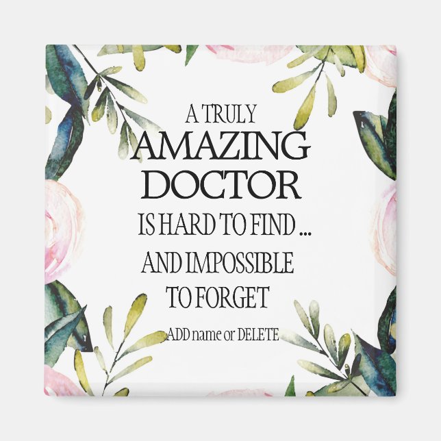 Íman Doutor Deixando Presente Obrigado Adeus Apreciação (Frente)